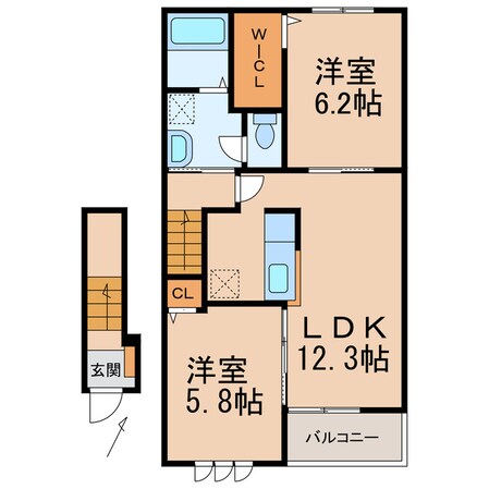 つきの詩Ⅱの物件間取画像